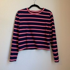 Halogen striped long sleeve size L